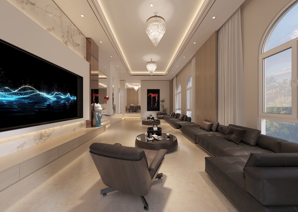 3D rendering of living room
