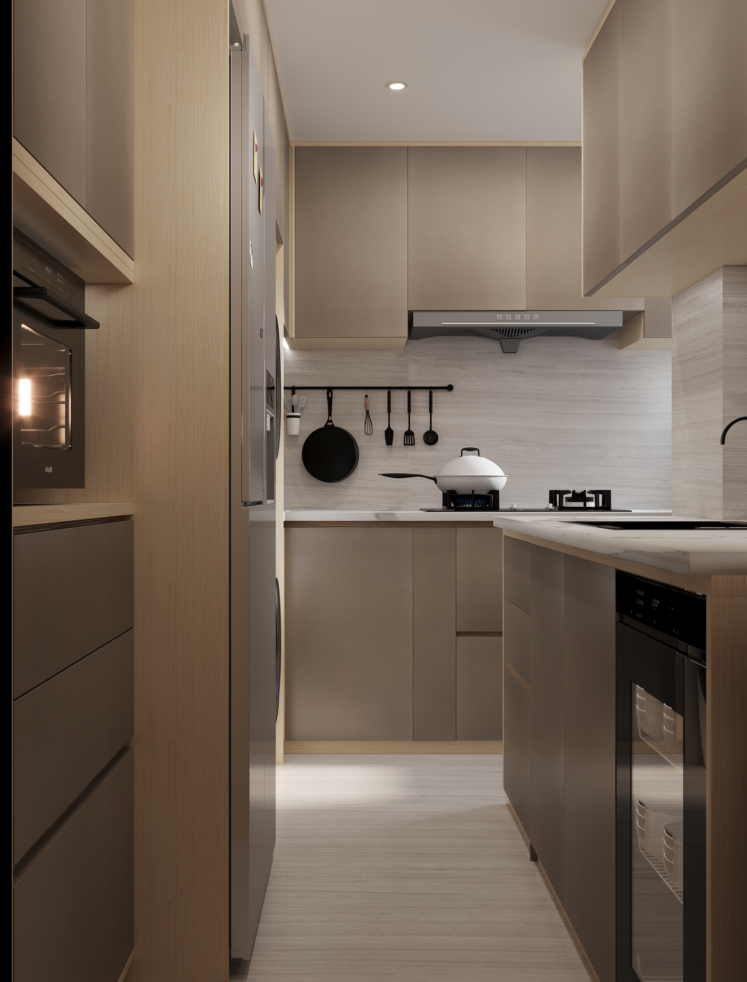 3D rendering of living room