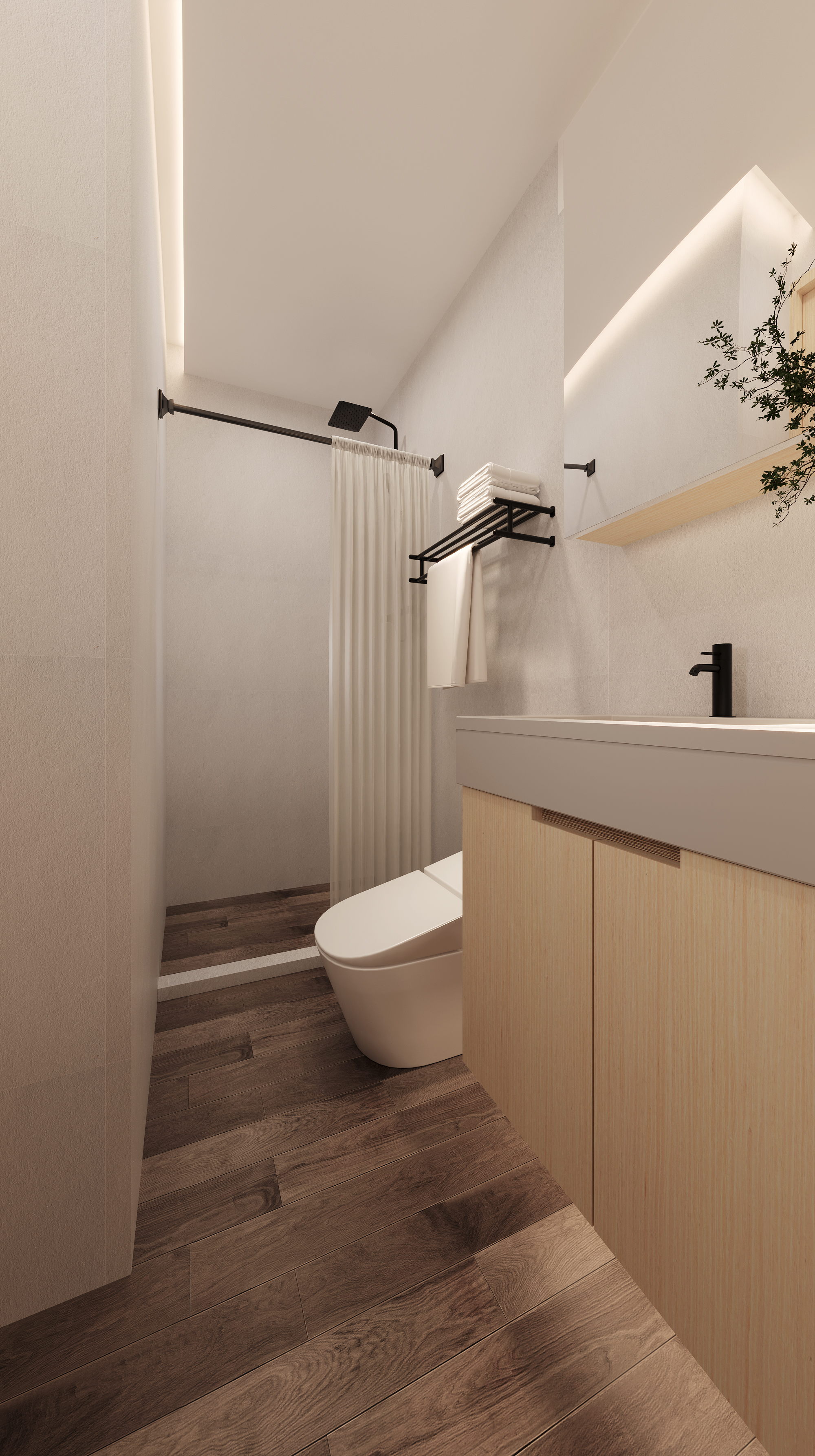 3D rendering of living room